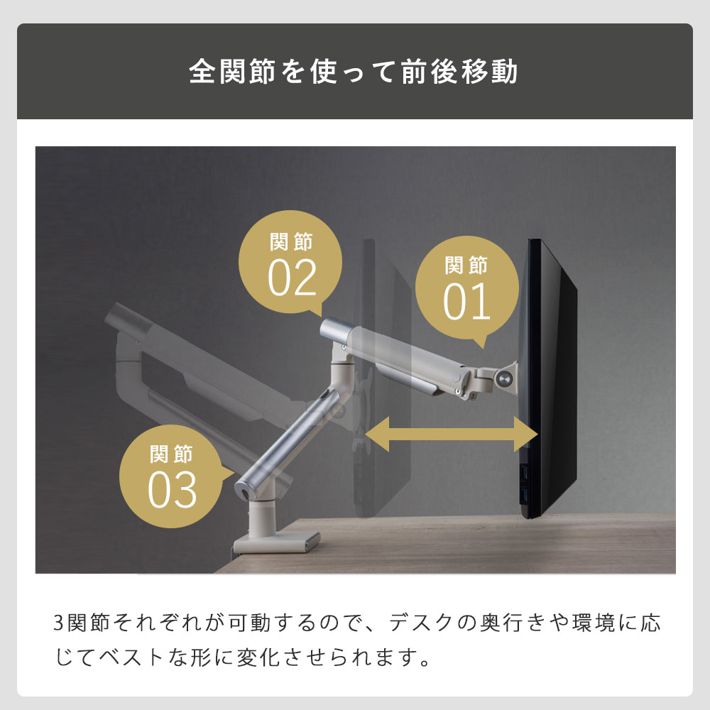 快適ワークのモニターアーム DA122のご購入はこちら|快適ワークドットコム