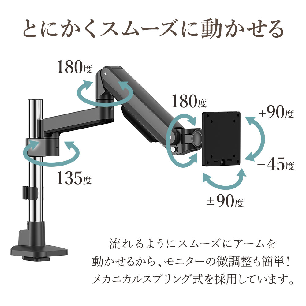 快適ワークのモニターアーム ST112